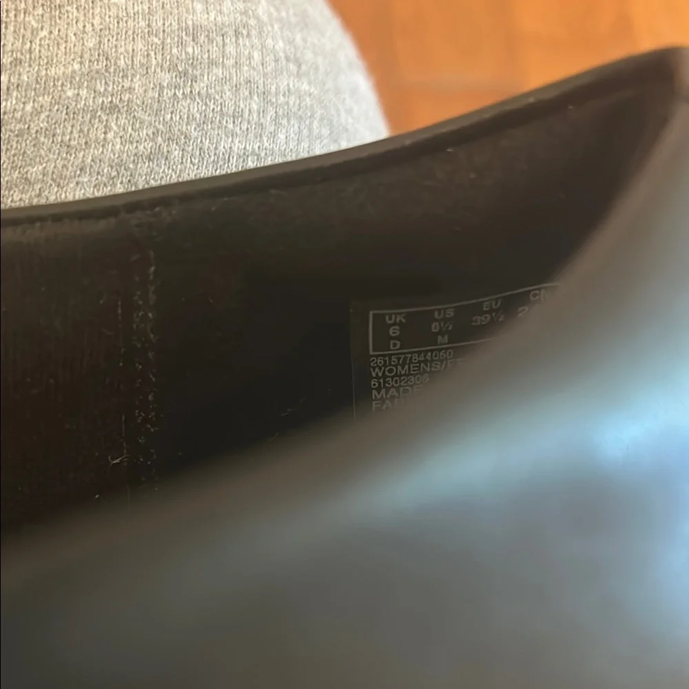 Clarks Ambry Shine Black Leather Mary Jane Heel Shoes Sz 8.5 M - Picture 5 of 11